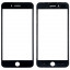 Стекло для переклейки iPhone 8 Plus в сборе с рамкой и OCA пленкой Черный - OR (Mitsubishi)