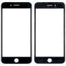 Стекло для переклейки iPhone 8 Plus в сборе с рамкой и OCA пленкой Черный - OR (Mitsubishi)