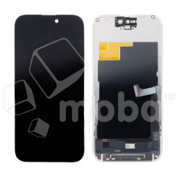 Дисплей для iPhone 15 Pro в сборе с тачскрином Черный - (Hard OLED) (площадка под IC)
