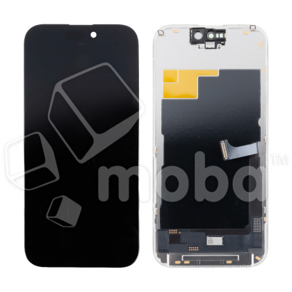 Дисплей для iPhone 15 Pro в сборе с тачскрином Черный - (Hard OLED) (площадка под IC)