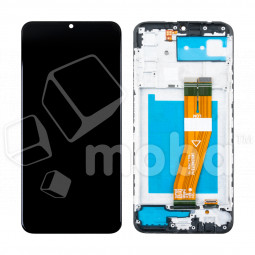 Дисплей для Samsung Galaxy A03s (A037F) модуль c рамкой Черный - OR Ref. (SP) (GH81-21233A) (163 мм)