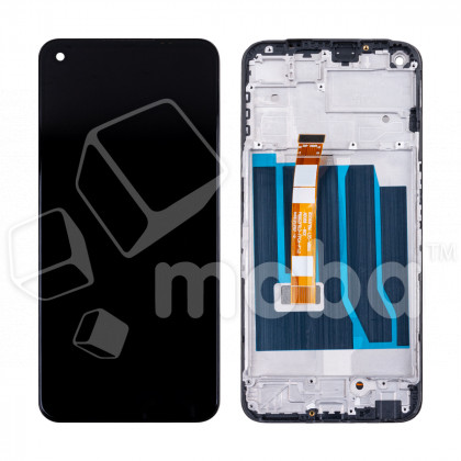 Дисплей для Realme 8i/Narzo 50 4G (RMX3151/RMX3286) модуль с рамкой Черный - OR