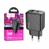 Сетевое зарядное устройство USB/Type-C Hoco CS23A (30W, QC3.0, PD) Черный