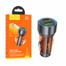 Автомобильное зарядное устройство USB/Type-C Hoco NZ12A (43W, QC3.0, PD, 1Type-C, 1USB) Оранжевая