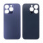 Задняя крышка для iPhone 14 Pro (A2891) Темно-фиолетовый (стекло, монолит, широкий вырез под камеру, логотип) - Премиум
