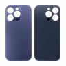 Задняя крышка для iPhone 14 Pro (A2891) Темно-фиолетовый (стекло, монолит, широкий вырез под камеру, логотип) - Премиум