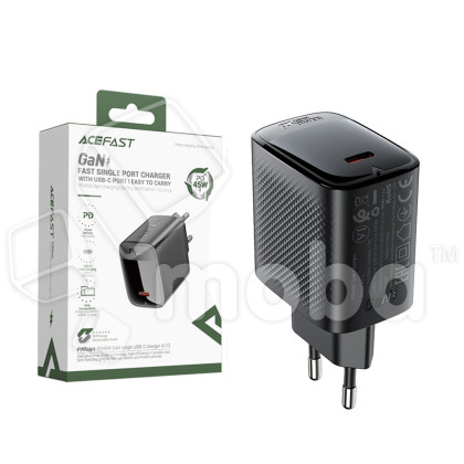 Сетевое зарядное устройство Type-C Acefast A112 (45W, PD, GaN) Черный