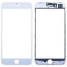 Стекло для переклейки iPhone 8 Plus в сборе с рамкой и OCA пленкой Белый - OR (Mitsubishi)