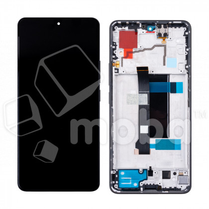 Дисплей для Xiaomi Poco X6 5G/Redmi Note 13 Pro 5G (23122PCD1G/2312DRA50C) модуль с рамкой Черный - OR (SP)