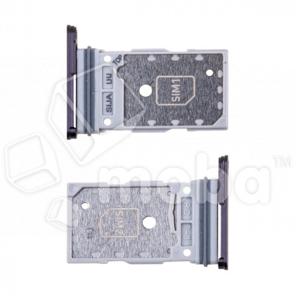 Держатель SIM для Samsung Galaxy S22/S22+ (S901B/S906B) Черный