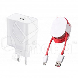 Сетевое зарядное устройство USB для OnePlus/OPPO/Realme/Vivo (100W, SuperVOOC, кабель Type-C) Белый