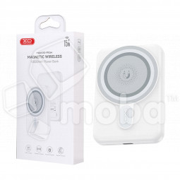 Внешний Аккумулятор (Power Bank) XO PR264 10000 mAh (20W, PD, беспроводная зарядка 15W, MagSafe, Type-C, LED индикатор) Белый