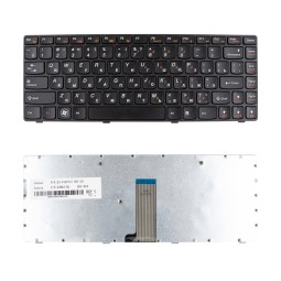 Клавиатура для ноутбука Lenovo IdeaPad Z380 (с рамкой) Черный