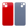 Задняя крышка для iPhone 13 (A2635) Красный (стекло, монолит, широкий вырез под камеру, логотип) - Премиум