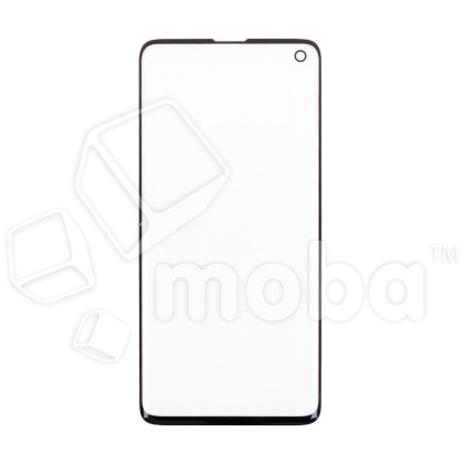 Стекло для переклейки Samsung Galaxy S10 (G973F) в сборе с OCA пленкой Черный - OR (Mitsubishi)
