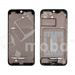 Рамка дисплея для Samsung Galaxy A01/M01 (A015F/M015F) Черный (возможен дефект ЛКП)