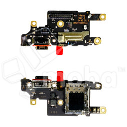 Шлейф для Xiaomi Poco X7 Pro (2412DPC0AG) плата системный разъем/разъем SIM/микрофон - Премиум