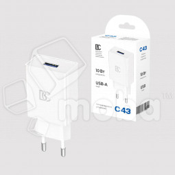 Сетевое зарядное устройство USB BC C43 (10W) Белый