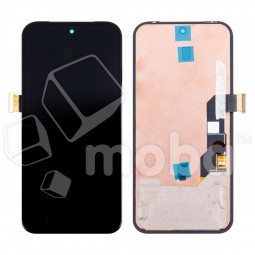 Дисплей для Google Pixel 8a (GKV4X/G6GPR/G8HHN/G576D) в сборе с тачскрином Черный - OR