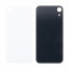 Задняя крышка для iPhone Xr (A2105) Белый (стекло, монолит, широкий вырез под камеру, логотип) - Премиум