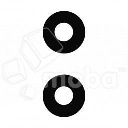 Стекло камеры для Samsung Galaxy A05 (A055F) (комплект 2 шт.) Черный