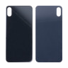 Задняя крышка для iPhone Xs Max (A1921/A2101) Серый (стекло, монолит, широкий вырез под камеру, логотип) - Премиум