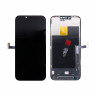 Дисплей для iPhone 13 Pro (A2640) в сборе с тачскрином Черный - (Soft OLED, 120 Гц) (площадка под IC)