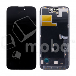 Дисплей для iPhone 14 Pro (A2891) в сборе с тачскрином Черный - (Soft OLED, 120 Гц) (площадка под IC)