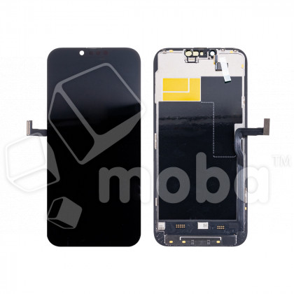 Дисплей для iPhone 13 Pro Max (A2645) в сборе с тачскрином Черный - (Soft OLED, 120 Гц) (площадка под IC)