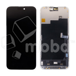 Дисплей для iPhone 15 Pro Max (A3106) в сборе с тачскрином Черный - JCID (Soft OLED, Full HD, 120 Гц) (с верификацией = с привязкой без ошибки)