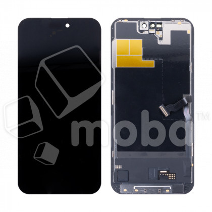 Дисплей для iPhone 14 Pro Max (A2895) в сборе с тачскрином Черный - (Soft OLED, 120 Гц) (площадка под IC)