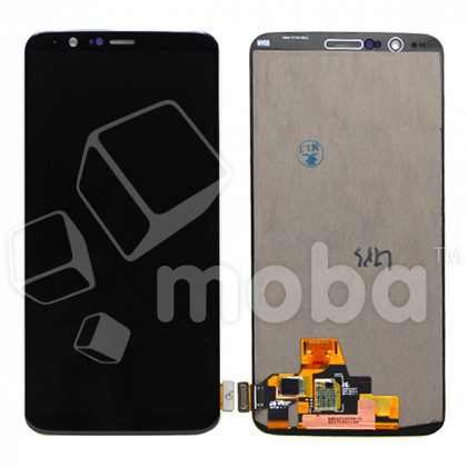 Дисплей для OnePlus 5T (A5010) в сборе с тачскрином Черный - (OLED)