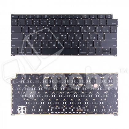 Клавиатура для ноутбука MacBook Air 13" A1932 (2018-2019, прямой Enter RU) Черный