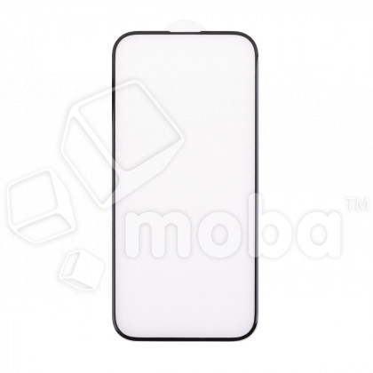Защитное стекло "Премиум" для iPhone 15 Черный (Закалённое+, полное покрытие)
