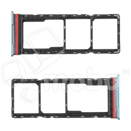 Держатель SIM для Tecno Spark 40C (KM4k) Голубой