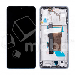 Дисплей для Xiaomi Poco F5 (23049PCD8G) модуль с рамкой Белый - OR (SP)