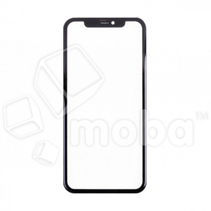 Стекло для переклейки iPhone 11 в сборе с рамкой и OCA пленкой Черный - OR (Feaglet)