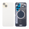 Задняя крышка для iPhone 15 Plus (A3094) в сборе со стеклом камеры Желтый (стекло, монолит, MagSafe, логотип) - Премиум