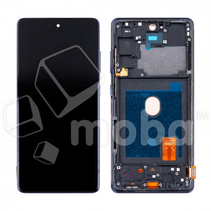 Дисплей для Samsung Galaxy S20 FE/S20 FE 5G (G780F/G781B) модуль с рамкой Синий - (OLED) (Full Size)