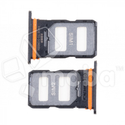 Держатель SIM для Xiaomi Redmi Note 13 Pro+ (23090RA98C/23090RA98G/23090RA98) Черный
