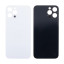 Задняя крышка для iPhone 12 Pro Max (A2411) Белый (стекло, узкий вырез под камеру, логотип) - Премиум
