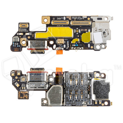 Шлейф для Huawei Honor Magic 7 Pro (PTP-AN10) плата на системный разъем/разъем SIM/микрофон - Премиум