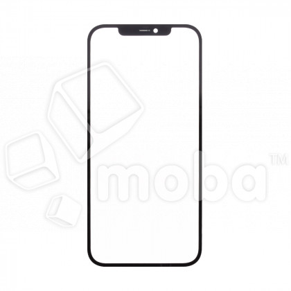 Стекло для переклейки iPhone 12 Pro Max в сборе с OCA пленкой Черный - OR (Feaglet)