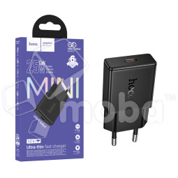 Сетевое зарядное устройство Type-C Hoco N74 (25W, PD, сверхтонкое) Черный