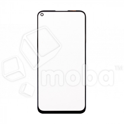 Стекло для переклейки Huawei P40 Lite/Nova 6 SE (JNY-LX1) в сборе с OCA пленкой Черный - OR (Mitsubishi)