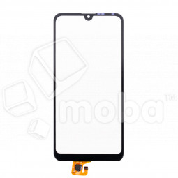 Стекло для переклейки Huawei Y7 2019 (DUB-LX1) в сборе с тачскрином и OCA пленкой Черный - OR (Mitsubishi)