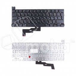 Клавиатура для ноутбука MacBook Pro M1 13"/M2 13" A2338 (2020-2022, Г-образный Enter RU) Черный