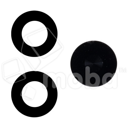 Стекло камеры для Realme C65 4G (RMX3910) (комплект 3 шт.) Черный