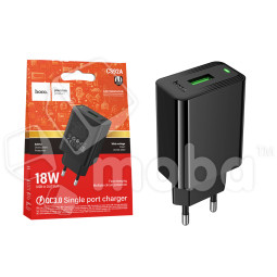 Сетевое зарядное устройство USB Hoco CS92A (18W, QС3.0) Черный