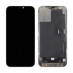 Дисплей для iPhone 12 Pro Max (A2411) в сборе с тачскрином Черный - JCID (Soft OLED, Full HD) (с верификацией = с привязкой без ошибки)